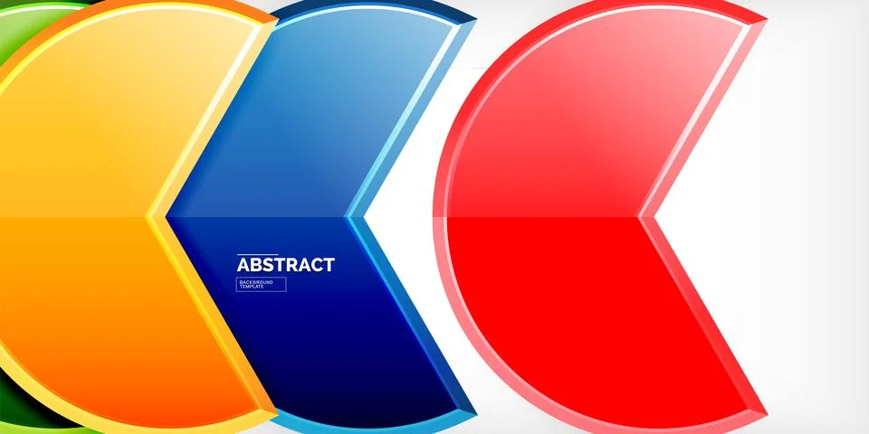 Trendy round shapes with triangular angle design element. Vector Illustration Stockillustratie