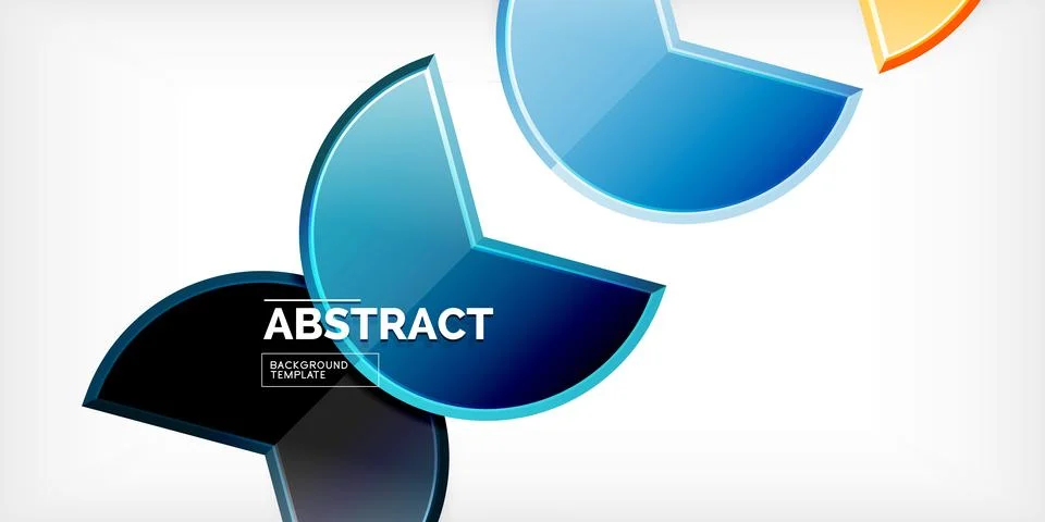 Trendy round shapes with triangular angle design element. Vector Illustration Illustrazione stock
