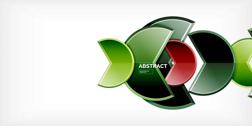 Trendy round shapes with triangular angle design element. Vector Illustration Illustrazione stock
