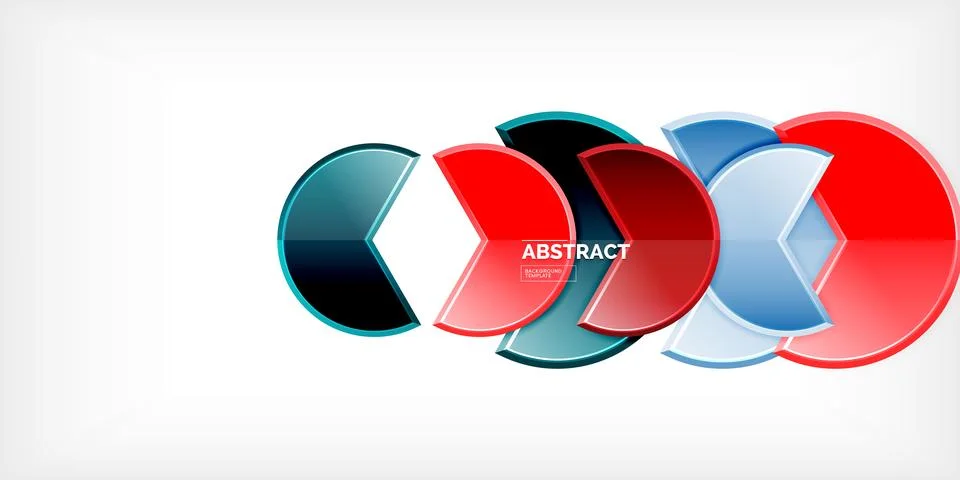 Trendy round shapes with triangular angle design element. Vector Illustration Ilustração Stock