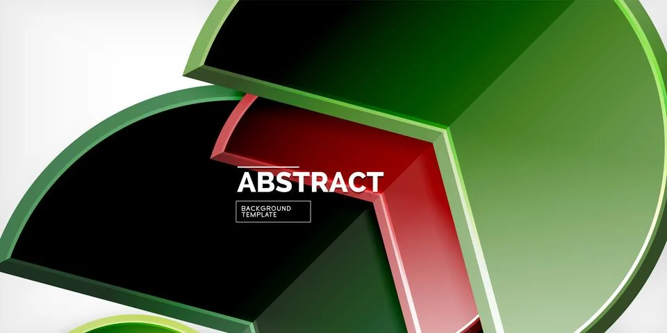 Trendy round shapes with triangular angle design element. Vector Illustration Illustrazione stock