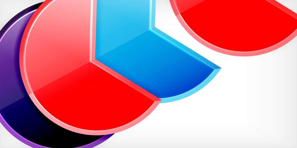 Trendy round shapes with triangular angle design element. Vector Illustration Stock Illustration