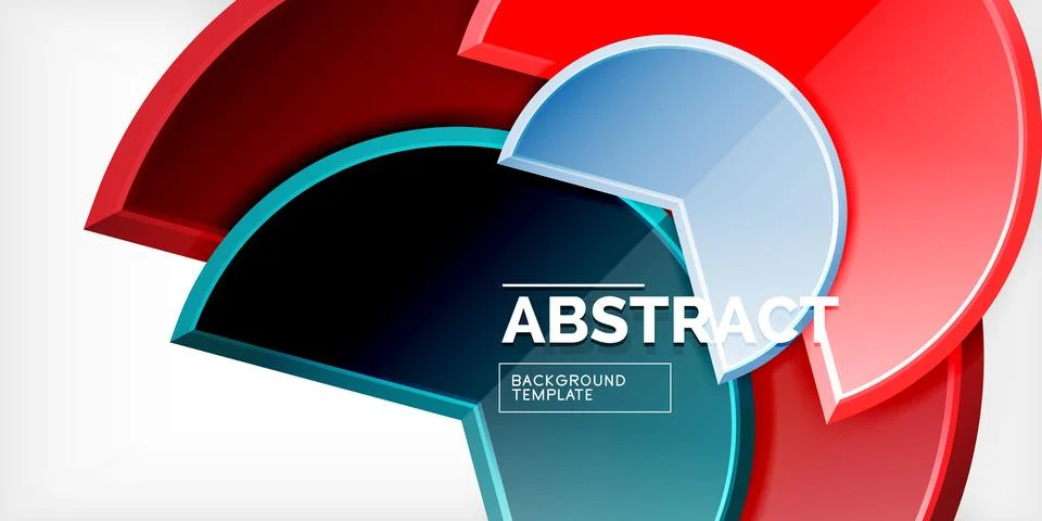 Trendy round shapes with triangular angle design element. Vector Illustration Ilustración de archivo