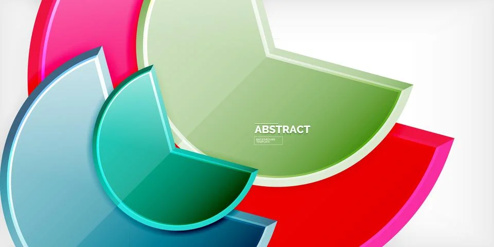 Trendy round shapes with triangular angle design element. Vector Illustration Stockillustratie