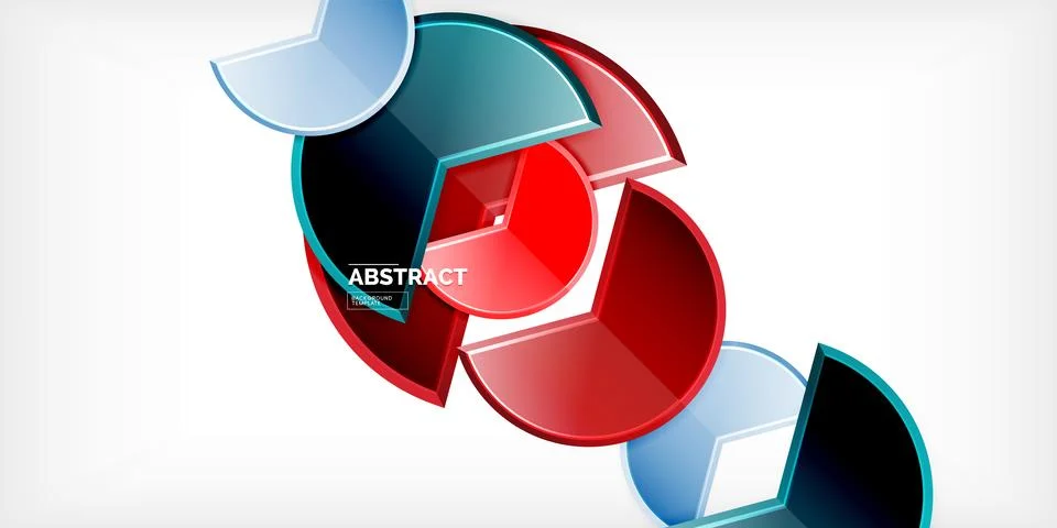 Trendy round shapes with triangular angle design element. Vector Illustration Ilustração Stock