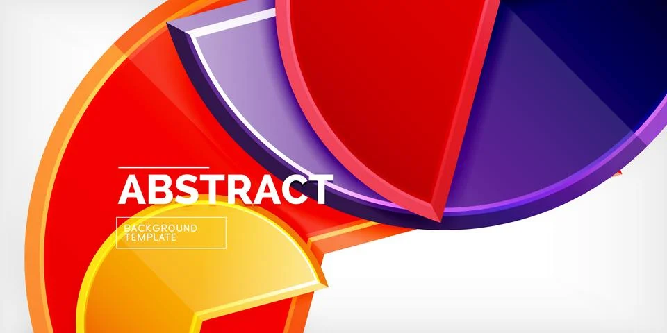 Trendy round shapes with triangular angle design element. Vector Illustration Stock Illustration