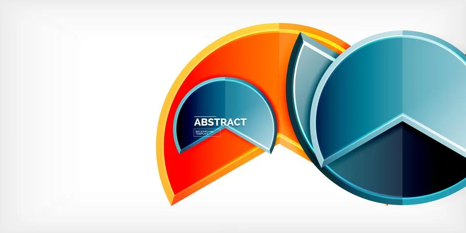 Trendy round shapes with triangular angle design element. Vector Illustration Ilustración de archivo