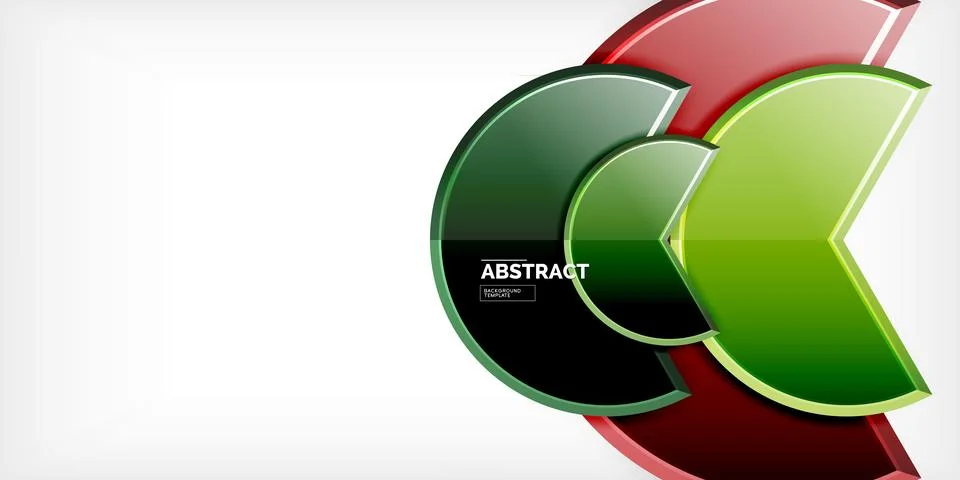 Trendy round shapes with triangular angle design element. Vector Illustration Ilustração Stock