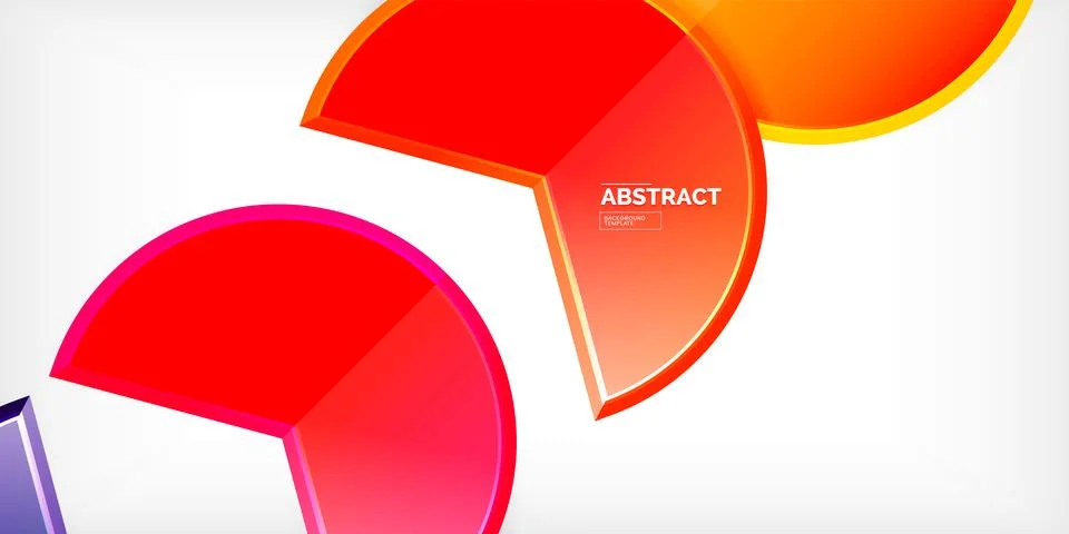 Trendy round shapes with triangular angle design element. Vector Illustration Stock Illustration