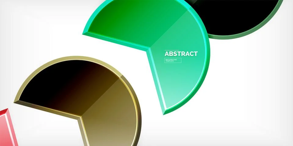 Trendy round shapes with triangular angle design element. Vector Illustration Ilustración de archivo