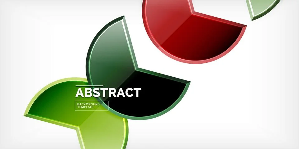 Trendy round shapes with triangular angle design element. Vector Illustration Stock Illustration