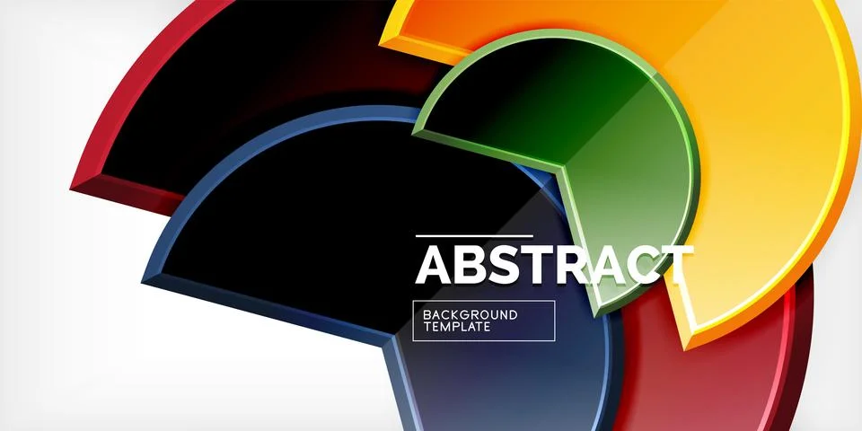Trendy round shapes with triangular angle design element. Vector Illustration Ilustración de archivo