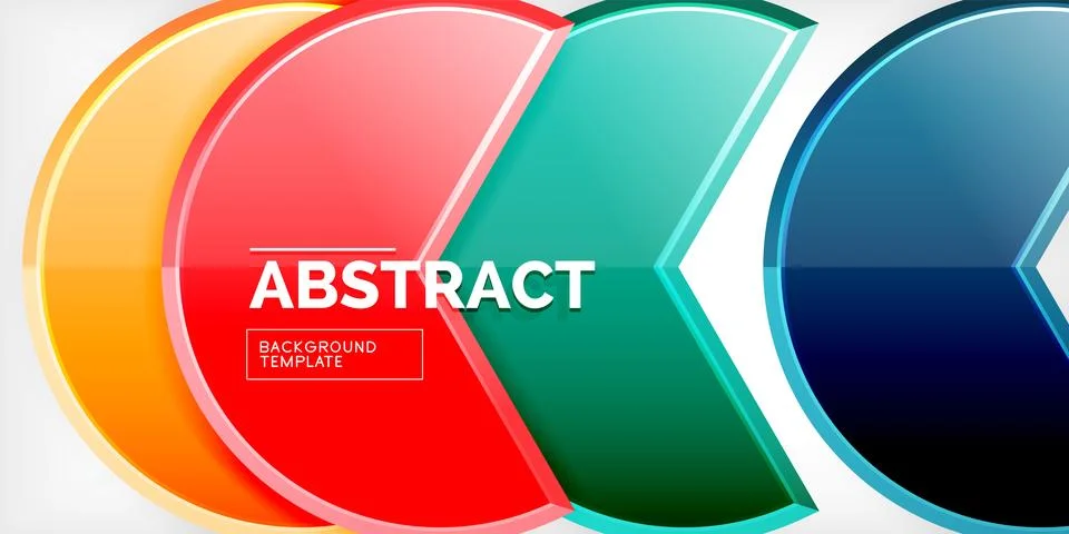 Trendy round shapes with triangular angle design element. Vector Illustration 스톡 일러스트