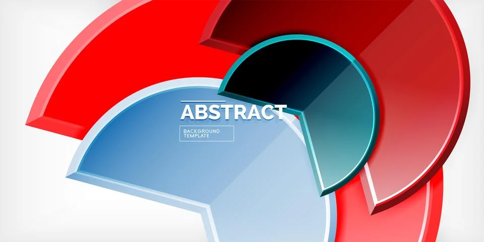 Trendy round shapes with triangular angle design element. Vector Illustration Illustrazione stock