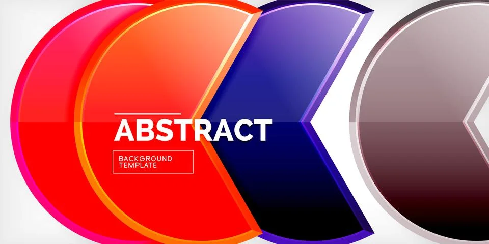 Trendy round shapes with triangular angle design element. Vector Illustration Stock Illustration