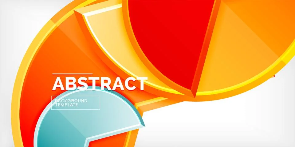 Trendy round shapes with triangular angle design element. Vector Illustration Stockillustratie