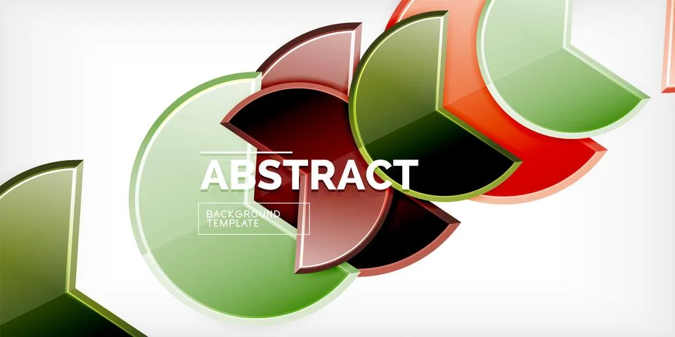 Trendy round shapes with triangular angle design element. Vector Illustration Ilustração Stock