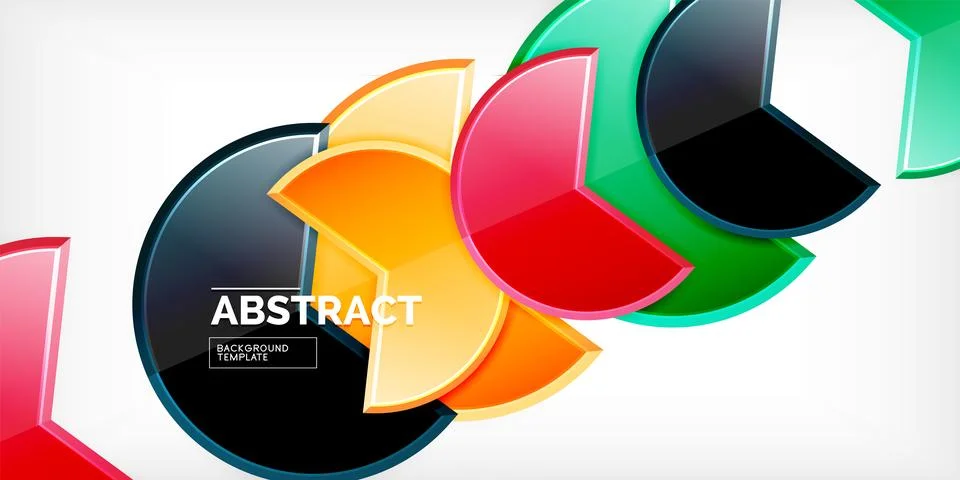 Trendy round shapes with triangular angle design element. Vector Illustration 스톡 일러스트