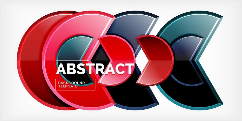 Trendy round shapes with triangular angle design element. Vector Illustration Stock Illustration