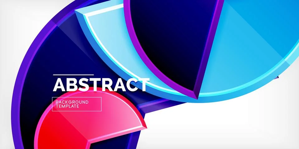 Trendy round shapes with triangular angle design element. Vector Illustration 스톡 일러스트