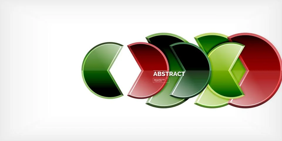 Trendy round shapes with triangular angle design element. Vector Illustration Illustrazione stock