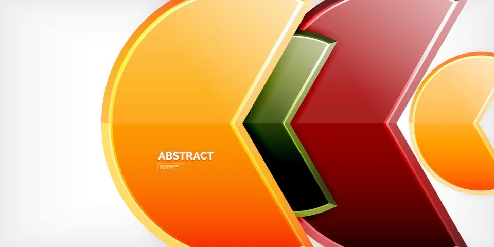 Trendy round shapes with triangular angle design element. Vector Illustration 스톡 일러스트