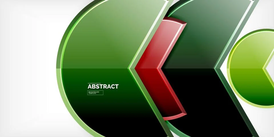 Trendy round shapes with triangular angle design element. Vector Illustration Illustrazione stock