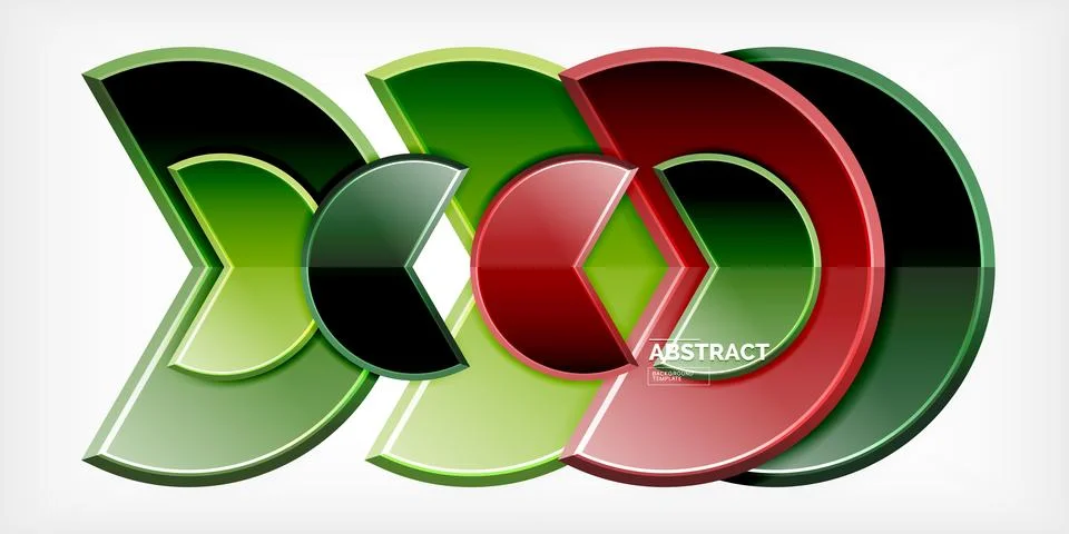 Trendy round shapes with triangular angle design element. Vector Illustration Illustrazione stock