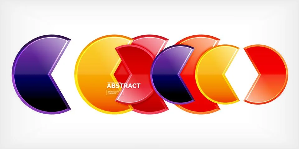 Trendy round shapes with triangular angle design element. Vector Illustration 스톡 일러스트