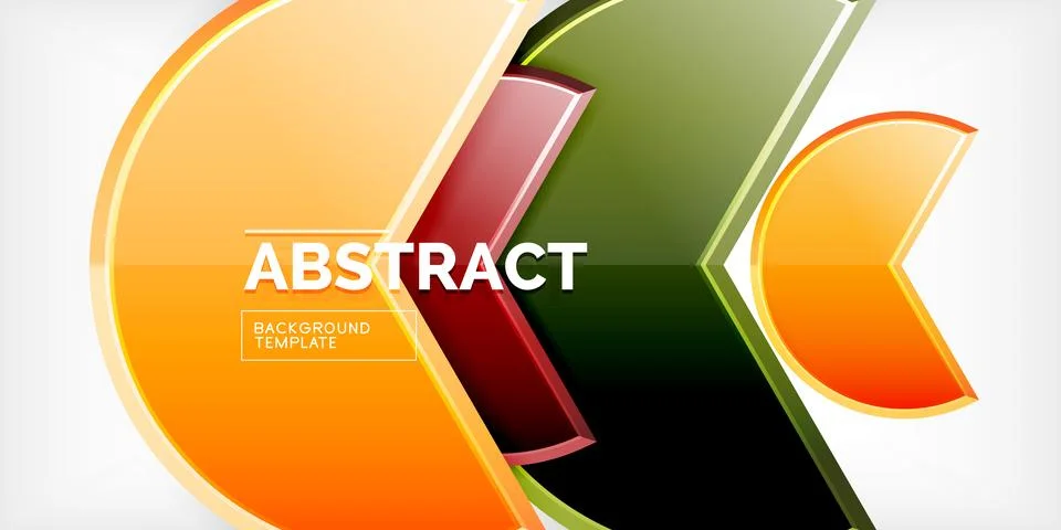 Trendy round shapes with triangular angle design element. Vector Illustration Ilustração Stock