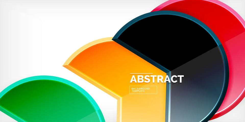 Trendy round shapes with triangular angle design element. Vector Illustration イラスト素材
