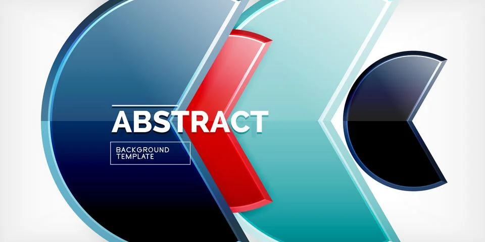 Trendy round shapes with triangular angle design element. Vector Illustration Stock Illustration