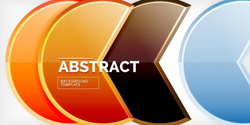 Trendy round shapes with triangular angle design element. Vector Illustration Ilustração Stock