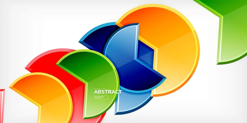 Trendy round shapes with triangular angle design element. Vector Illustration Ilustração Stock