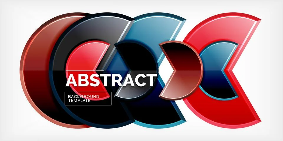 Trendy round shapes with triangular angle design element. Vector Illustration イラスト素材