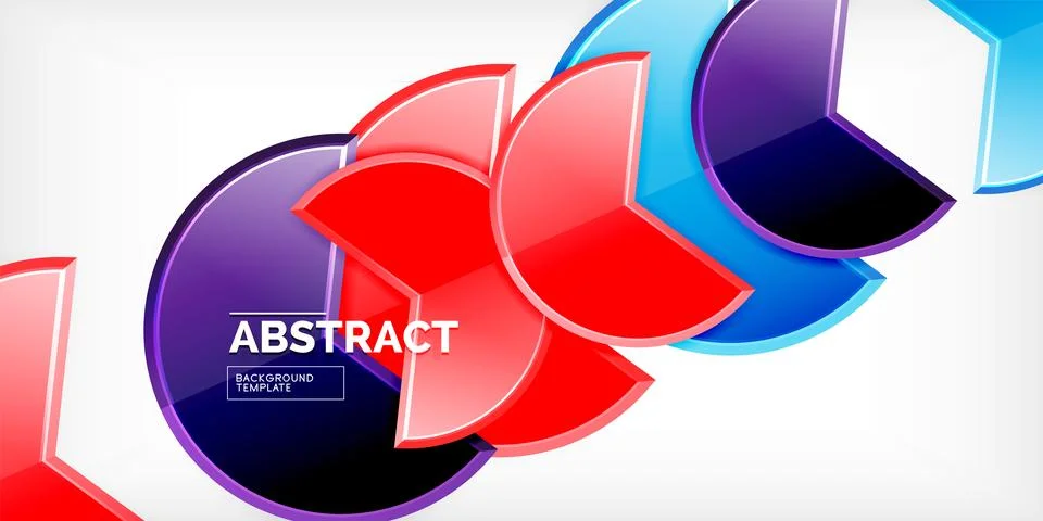 Trendy round shapes with triangular angle design element. Vector Illustration Stockillustratie