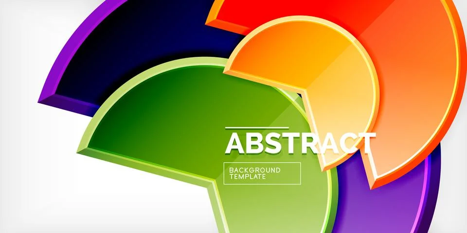 Trendy round shapes with triangular angle design element. Vector Illustration 스톡 일러스트