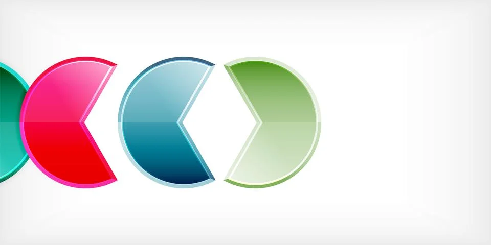 Trendy round shapes with triangular angle design element. Vector Illustration Stock Illustration
