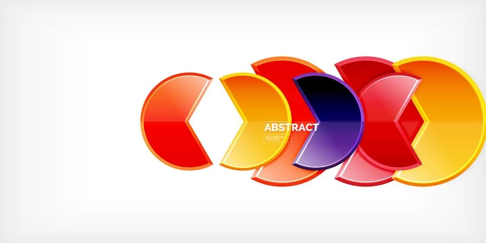 Trendy round shapes with triangular angle design element. Vector Illustration Stock Illustration