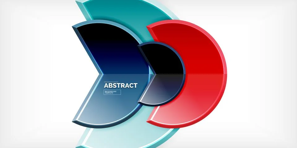 Trendy round shapes with triangular angle design element. Vector Illustration 스톡 일러스트