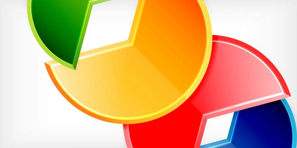 Trendy round shapes with triangular angle design element. Vector Illustration Illustrazione stock