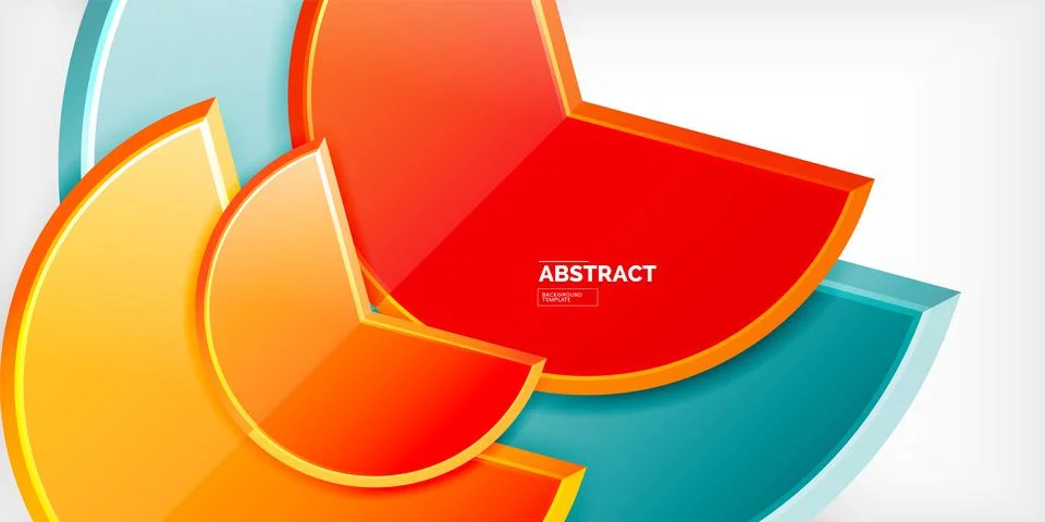 Trendy round shapes with triangular angle design element. Vector Illustration Stock Illustration