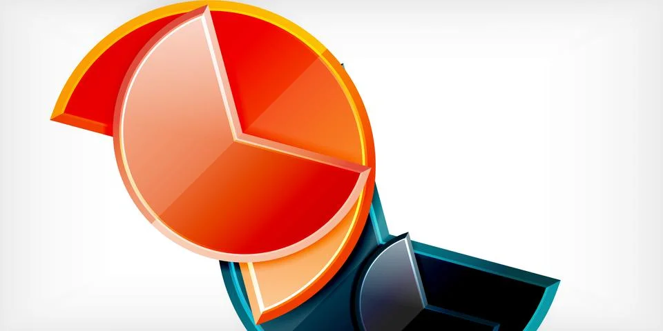 Trendy round shapes with triangular angle design element. Vector Illustration イラスト素材