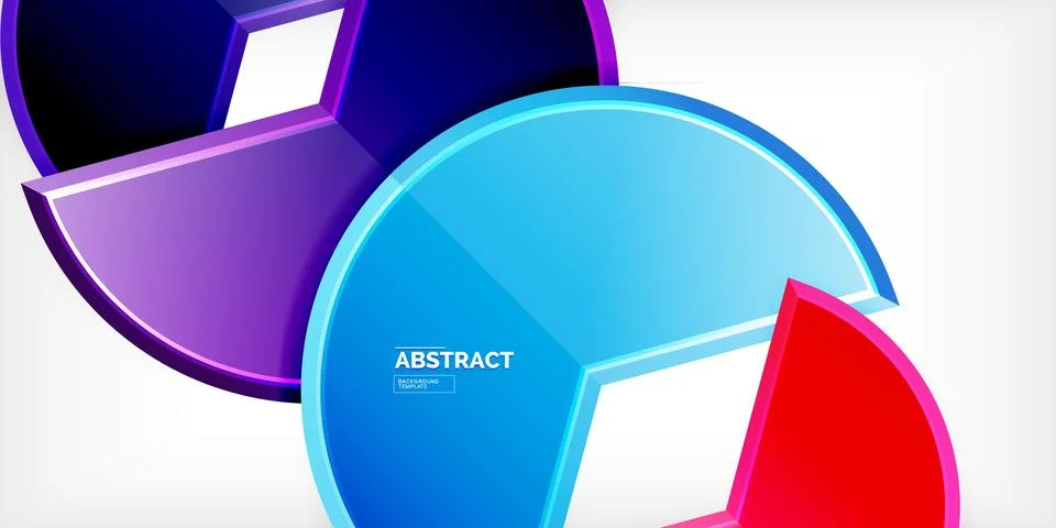 Trendy round shapes with triangular angle design element. Vector Illustration イラスト素材