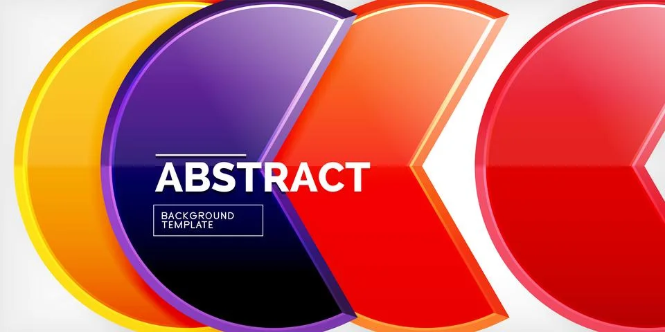 Trendy round shapes with triangular angle design element. Vector Illustration Stock Illustration