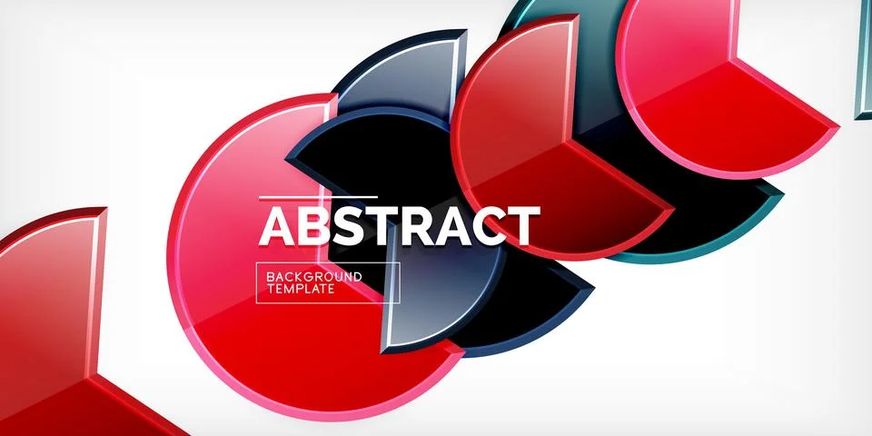 Trendy round shapes with triangular angle design element. Vector Illustration Illustrazione stock