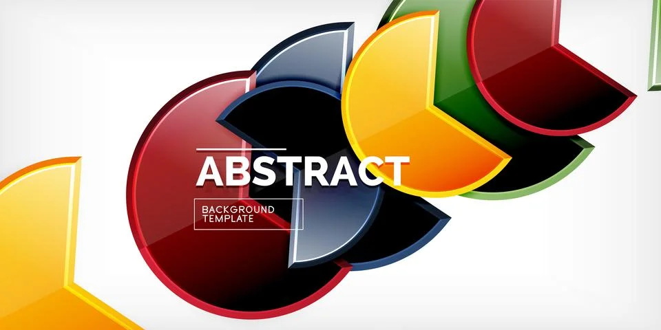 Trendy round shapes with triangular angle design element. Vector Illustration Illustrazione stock