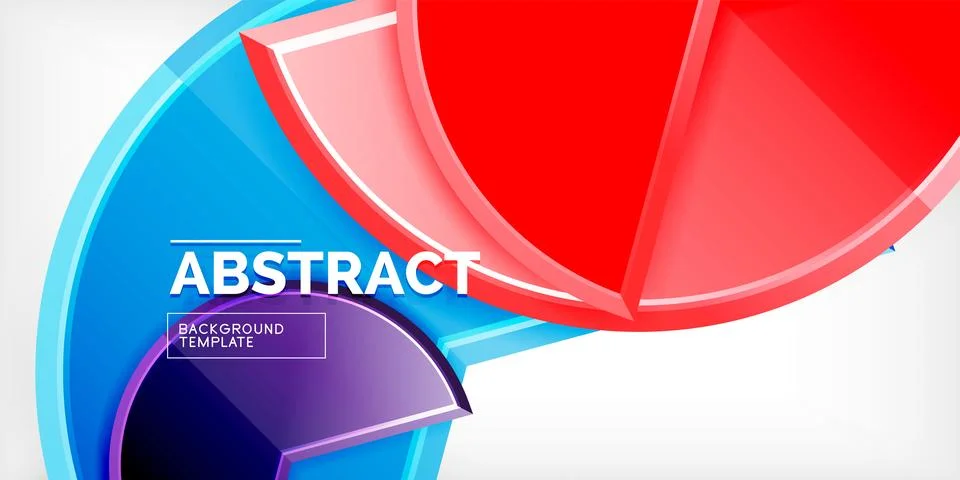 Trendy round shapes with triangular angle design element. Vector Illustration Stock Illustration