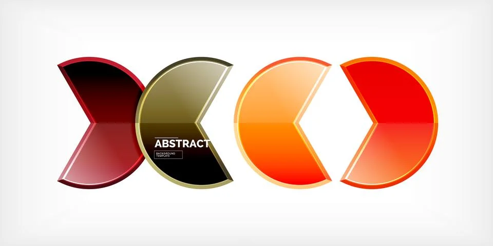 Trendy round shapes with triangular angle design element. Vector Illustration 스톡 일러스트