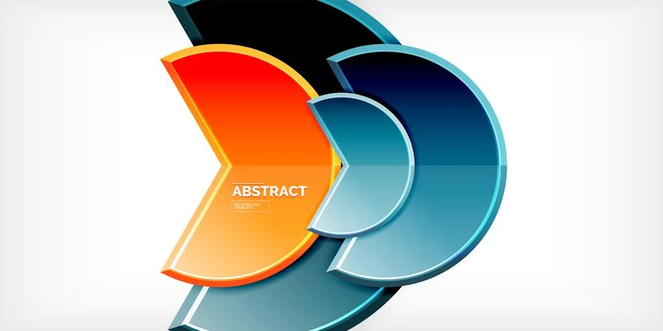 Trendy round shapes with triangular angle design element. Vector Illustration 스톡 일러스트